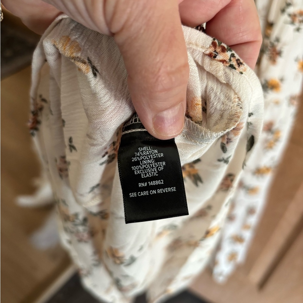 TORRID Floral Midi Gauze Dress with 3/4 Sleeves Lined SIZE 2 NWT Retails $89.90 - Picture 10 of 15